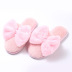 soft-soled plush bow-knot cotton slippers NSPE24984
