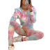 tie-dye long-sleeved trousers home service two-piece  NSZH25130