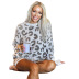 printed long-sleeved round neck casual home wear suit NSZH25141