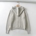 loose thick cardigan hooded jacket NSHS25171