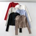 autumn and winter three-button short cardigan jacket NSHS25201