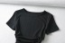 double drawstring slim fit T-shirt NSHS25204