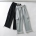 fall/winter elastic high waist fleece sports pants NSHS25209