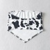cow pattern print triangle wrap chest NSHS25236