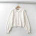 autumn and winter single-breasted lapel loose sweater jacket NSHS25251