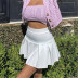 fashion solid color pleated skirt  NSHS25259