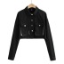 new lapel short frayed jacket NSHS25265