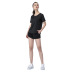 mesh stitching breathable loose sports two-piece  NSDS25282