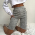 fashion spring new solid color slim-fit pleated shorts   NSMX25340
