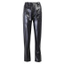 autumn and winter fashion high waist leather pants  NSXE25450