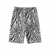 summer sports fashion line stripe printing high waist shorts NSHS25461