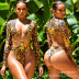 new one-piece leopard print long-sleeved swimsuit   NSHL25561