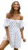 summer new style sexy halter neckline printed polka dot dress  NSYD25578