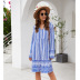 autumn and winter new loose V-neck dress  NSAL25580