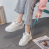 leather white increased non-slip thick-soled leisure shoes  NSNL25888