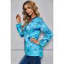 casual V-neck printing nine-point sleeve top NSSA25948