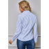camisa de manga larga con botones a rayas NSSA25949