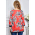 long-sleeved round neck printed top NSSA26026
