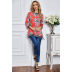 long-sleeved round neck printed top NSSA26026