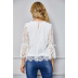 sexy round neck bottoming hollow lace shirt top  NSSA26028
