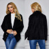 warmth solid color furry coat  NSSA26048