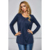 casual round neck pleated solid color T-shirt NSSA26068