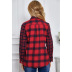 casual single-breasted plaid stitching shirt NSSA26080