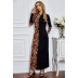 autumn and winter new long leopard print long-sleeved slim color matching dress NSSA26089