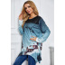 round neck printing long-sleeved casual top  NSSA26092