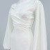 sexy off-shoulder folds V-neck lantern sleeves hip skirt  NSMI26107
