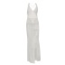 new fashion V-neck halter lace-up perspective beach sling dress NSMI26140