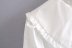 big lapel low collar long sleeve ruffle shirt  NSAM26181