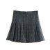 spring wide pleated mini skirt  NSAM26233