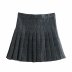 spring wide pleated mini skirt  NSAM26233