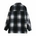 lattice shirt woolen jacket  NSAM26241