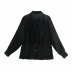 spring small pleated stitching chiffon shirt top  NSAM26244