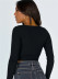 deep V-neck design sexy long-sleeved sweater  NSLD26256