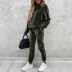Solid Color Hooded Sports Casual Suit NSKX26340