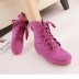 suede candy-colored short boots  NSSO26376