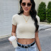 spring/summer new round neck pullover short knit sweater  NSYH26393