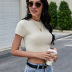 spring/summer new round neck pullover short knit sweater  NSYH26393