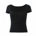 Lace collar pendant short-sleeved new square neck stretch T-shirt  NSHS26457
