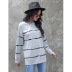 autumn new fashion long-sleeved striped slim pullover sweater NSSA26470
