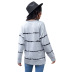 autumn new fashion long-sleeved striped slim pullover sweater NSSA26470