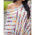 loose irregular fringed shawl  NSSA26480