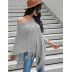 new bat sleeve fringed fashion v-neck wool sweater NSSA26493