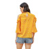 autumn new ruffled shoulder polka-dot shirt NSSA26494