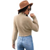 long-sleeved plush solid color turtleneck sweater NSSA26495