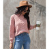 round neck twist knit pullover sweater  NSSA26501