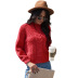 round neck twist knit pullover sweater  NSSA26501